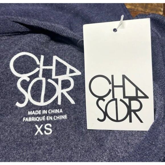 Chaser Nordstrom NWT Weekends Blue Soft Thin Sweatshirt SIZE XSMALL - Picture 7 of 10